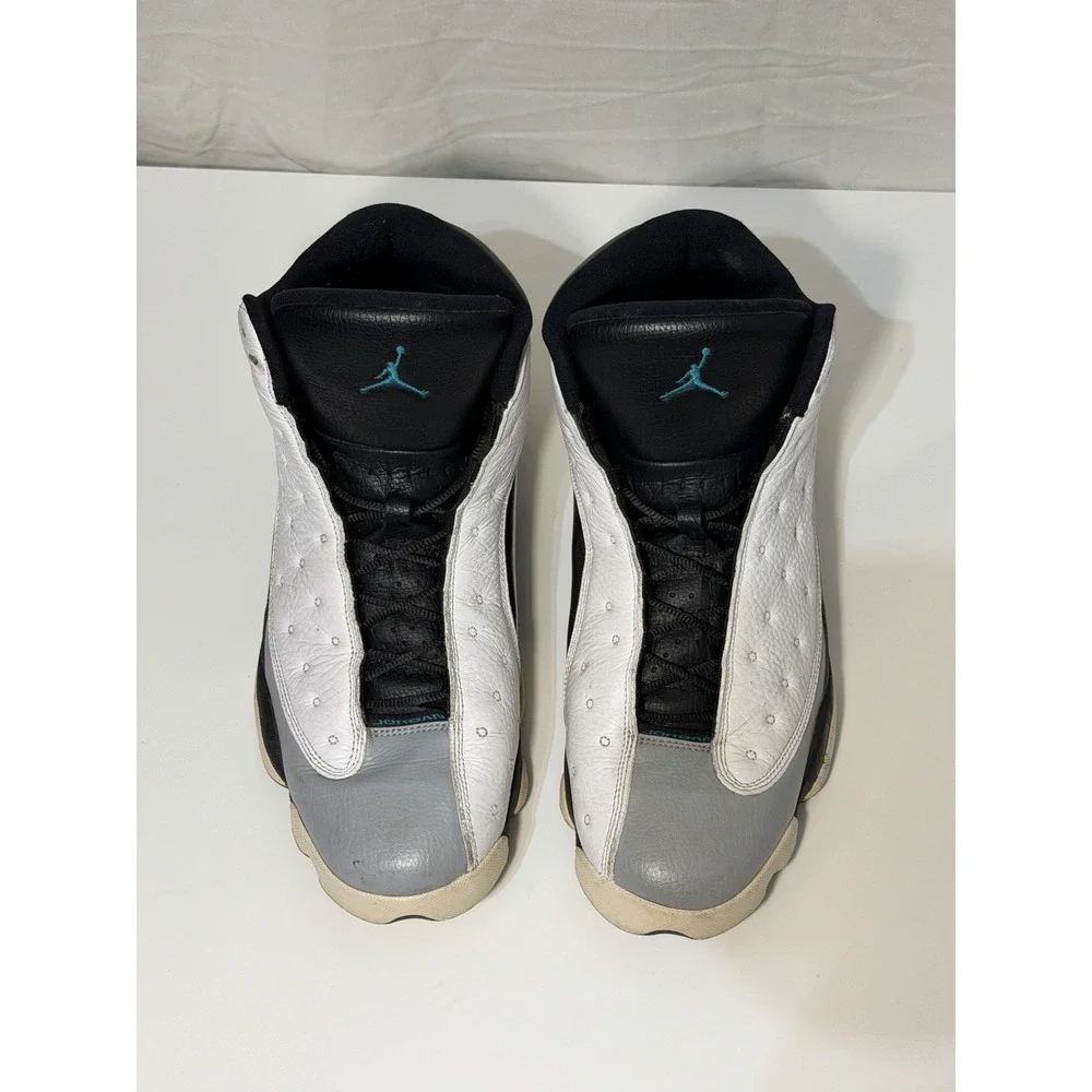 Retro Barons Air Jordan 13 Hologram Men Sz 13 Wolf Gray White Sneaker 2014
